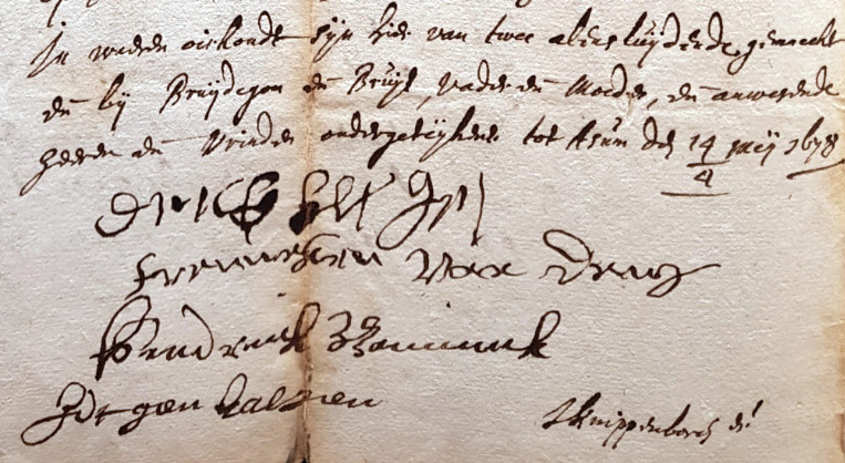 Bestand:Derckcaeltjens 1678 overdracht.jpg