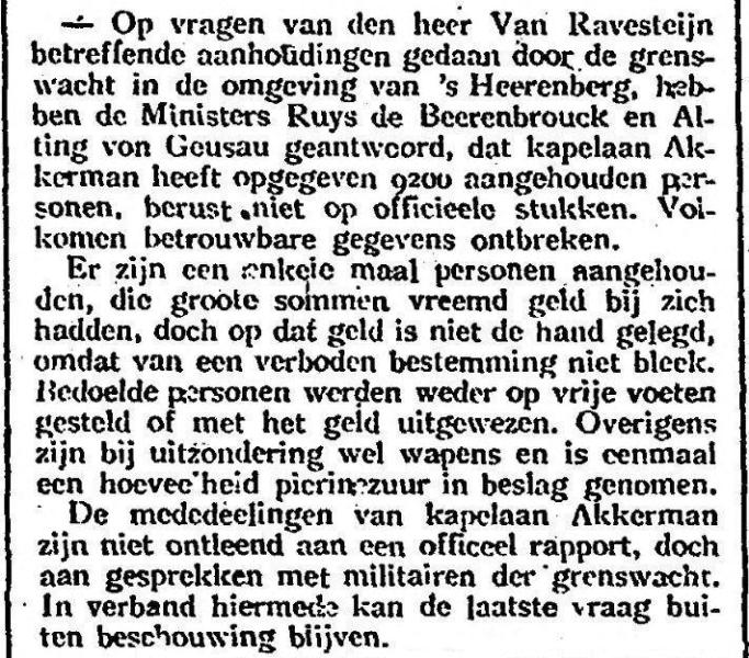 Bestand:Kapelaan Akkerman grenswacht 19191230 Vdrlnd.jpg