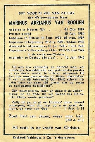 Bestand:Kapelaan Van Rooijen bidprentje.jpg