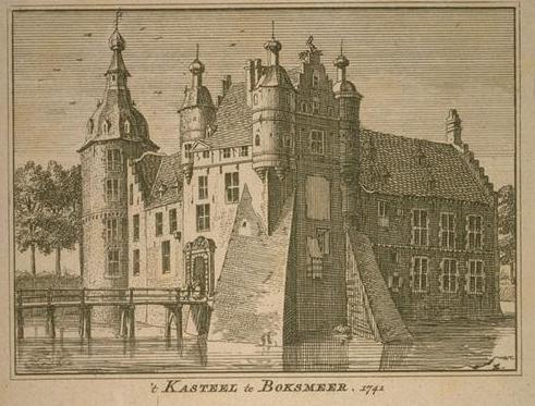 Bestand:Kasteel Boxmeer in 1742.jpg