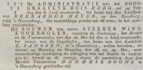 Bestand:Molen Arnhemse courant 26 mei 1827.jpg