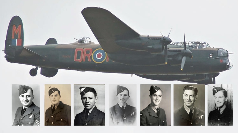 Bestand:Avro Lancaster B I - Bemanning JB672.jpg