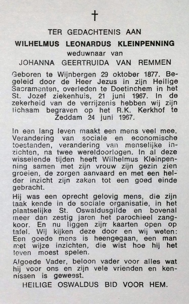 Bestand:Bidprentje kleinpenning wilhelmus leonardus.jpg