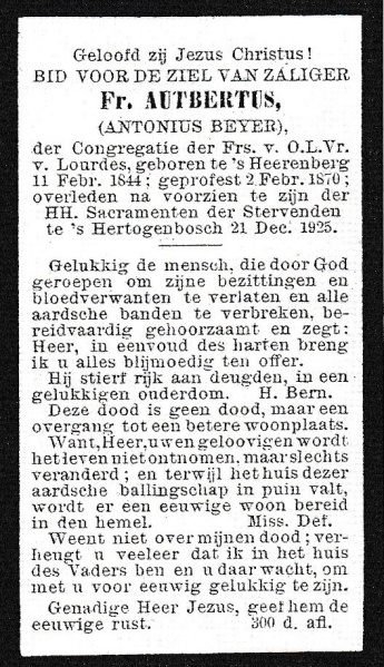 Bestand:Broeder Aubertus Beijer bidprentje.jpg