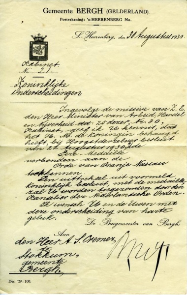 Bestand:Cremer AS - Orde Oranje-Nassau brief 3.jpg