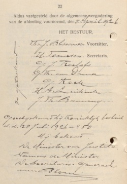 Vaststelling Statuten