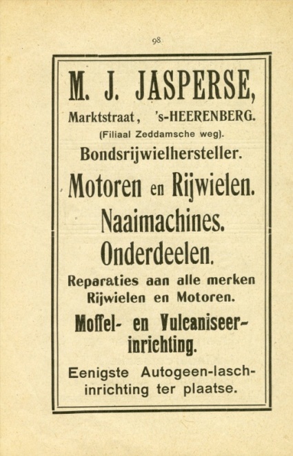 M.J.Jasperse marktstraat filiaal zeddamseweg blz 98