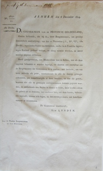 Bestand:Missive gouverneur Gld 18141206.JPG